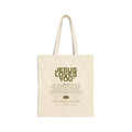 JESUS LOVES YOU | Canvas Tote Bag