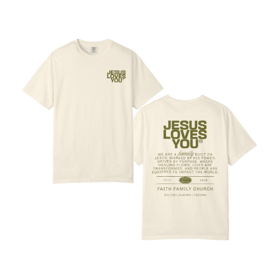 JESUS LOVES YOU | Garment-Dyed T